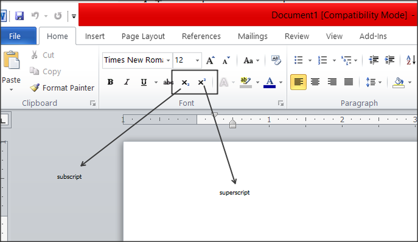 Microsoft Word 2013, subscripts, superscripts, formatting, tutorial, document editing