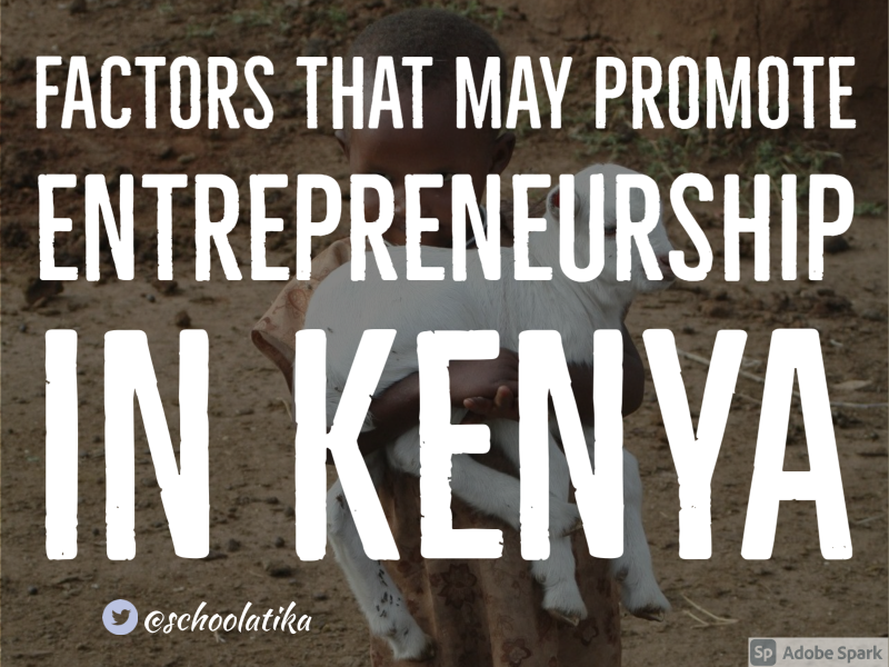 factors that may promote entrepreneurship in Kenya
