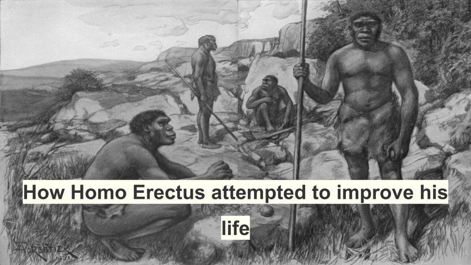 ​How Homo Erectus attempted to improve his life
