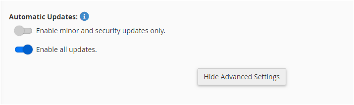 The reason why your blog is not saving is because 'Enable all updates' under 'automatic updates' is active