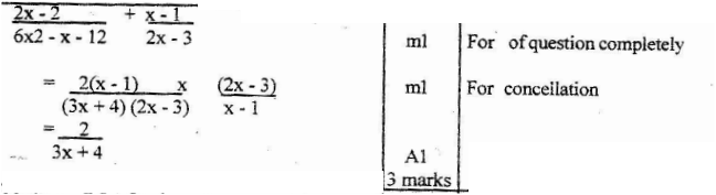 K.C.S.E Mathematics Q & A-MODEL 1995PP1QN2