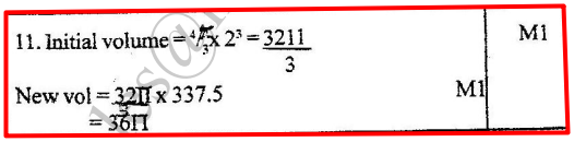 K.C.S.E Mathematics Q & A - MODEL 1998PP2QN11